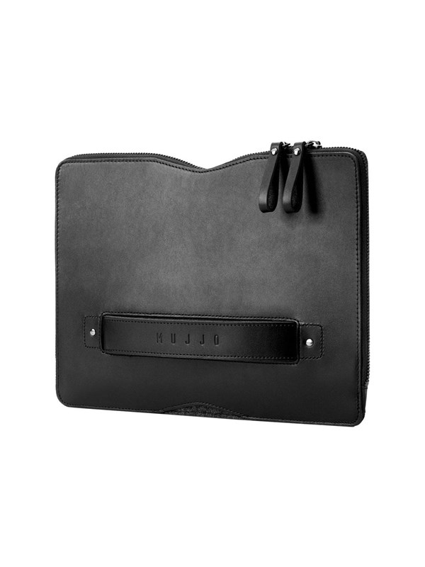 Mujjo Carry-On Folio Sleeve for 12" MacBook Zwart