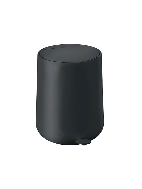 Zone Denmark Nova Pedaalemmer - Prullenbak Badkamer Softclose - Afvalemmer Klein - Toilet & Badkamer Accessoires - Kunststof - 5 liter - 29 x 23 cm - Zwart