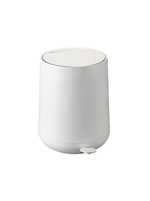Zone Denmark Nova Pedaalemmer - Prullenbak Badkamer Softclose - Afvalemmer Klein - Toilet & Badkamer Accessoires - Kunststof - 5 liter - 29 x 23 cm - Wit