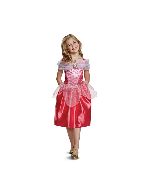 DISNEY Prinses - SLEEPING BEAUTY, Aurora Classic , Maat M (7-8 jaar), Meisjes