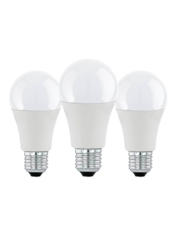 EGLO LED spot A60 Standard 8.5W/830 806 lumen matt 3-pack E27