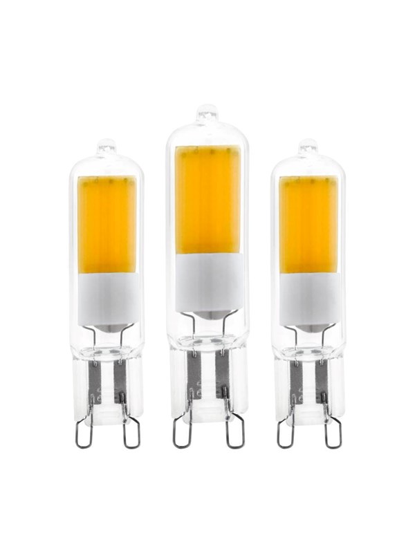 EGLO LED spot COB 2W/830 200 lumen clear 3-pack G9