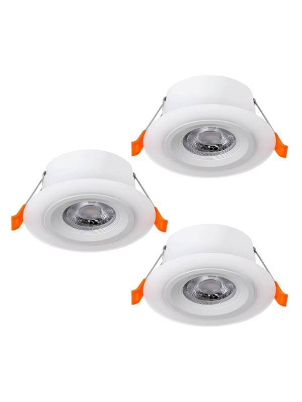 EGLO CALONGE recessed spotlight Ø100 mm white 3-pack