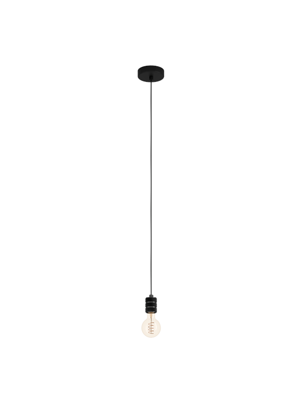 EGLO Yorth nickel-nero Zwart