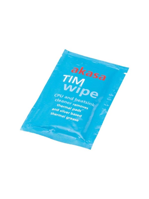 Akasa TIM Wipes, 10 wipes, thermal paste cleaning wipes - citrus based cleaning fluid