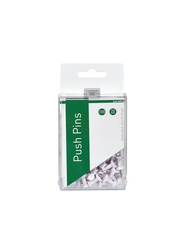 b.n.t/office Push Pins 100pcs White