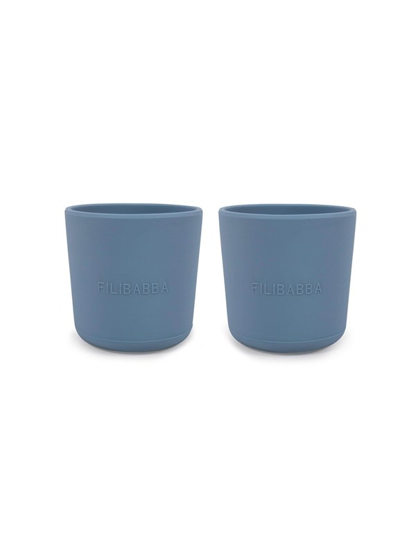 Filibabba Silicone cup 2-pack - Powder Blauw
