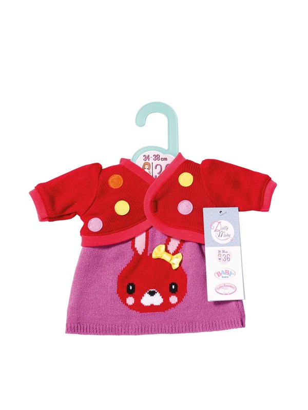 Dolly Moda Gebreide jurk en jasje 36cm