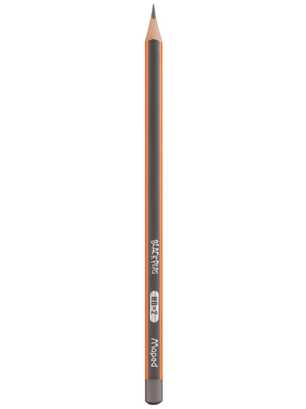 Maped Blackpeps school pencil. HB. Box of 12 pcs