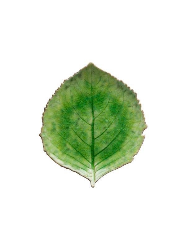 Costa Nova Plate hydrangea Riviera 22 x 19 cm Green/Black Ceramic