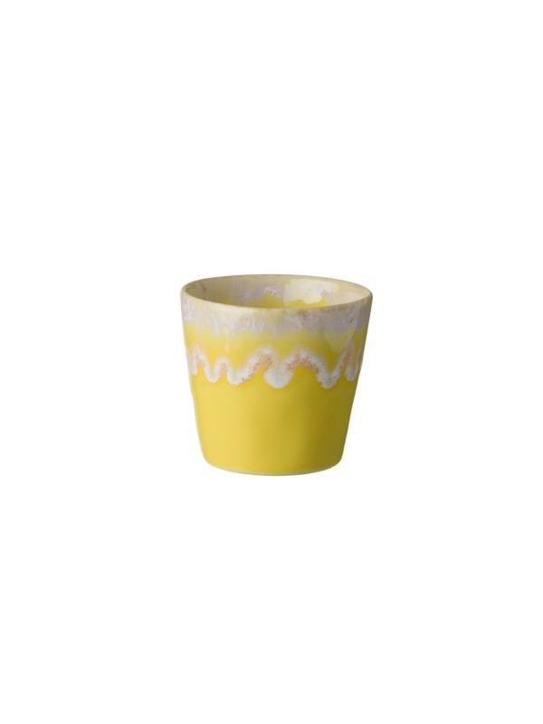 Costa Nova - servies - lungo kop - Grespresso geel - aardewerk - H 7,5 cm