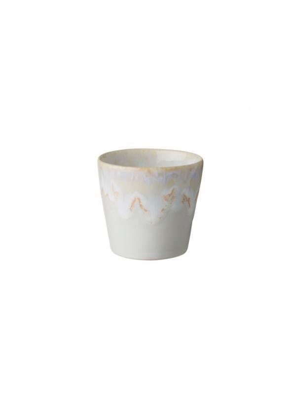 Grespresso lungo kopje wit met 'drip glazing', 1 stuk