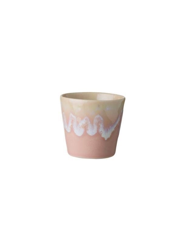Grespresso roze lungo kopje met drip glazing (0,2 liter)