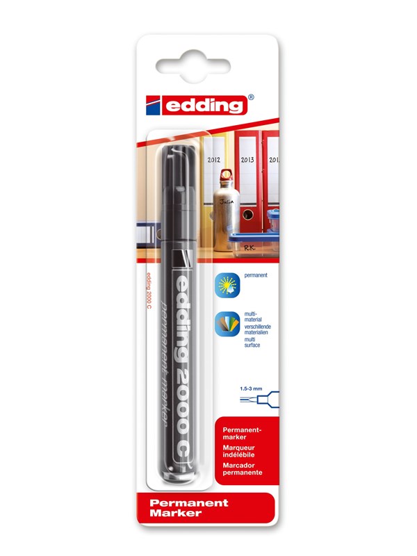 Edding e-2000 C permanent marker Zwart