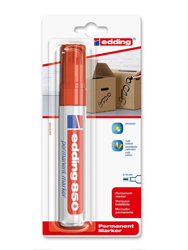 Edding e-850 permanent marker Rood