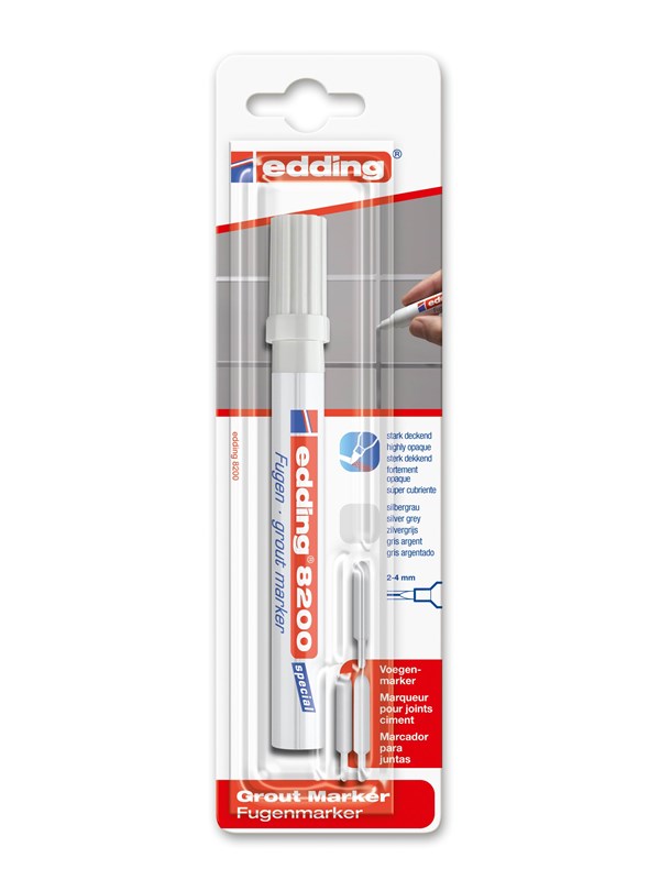 Edding e-8200 grout marker Grijs