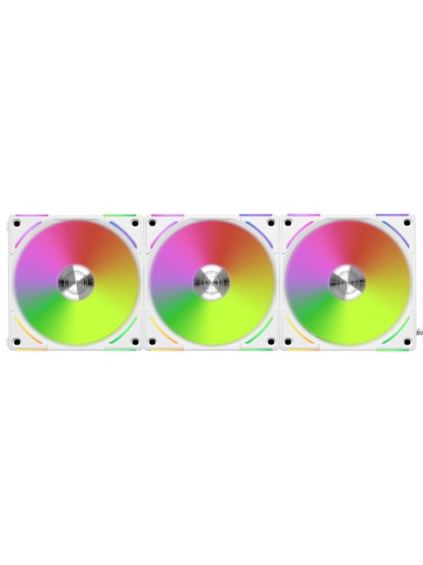 Lian Li UNI FAN AL120 V2 (3-pack) - Case ventilator - 120mm - Wit met RGB-licht - 29 dBA