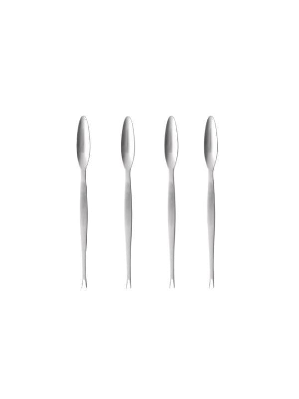 Gense Lobster fork Focus Staal 20.6 cm 4 pieces Black/Matte Staal