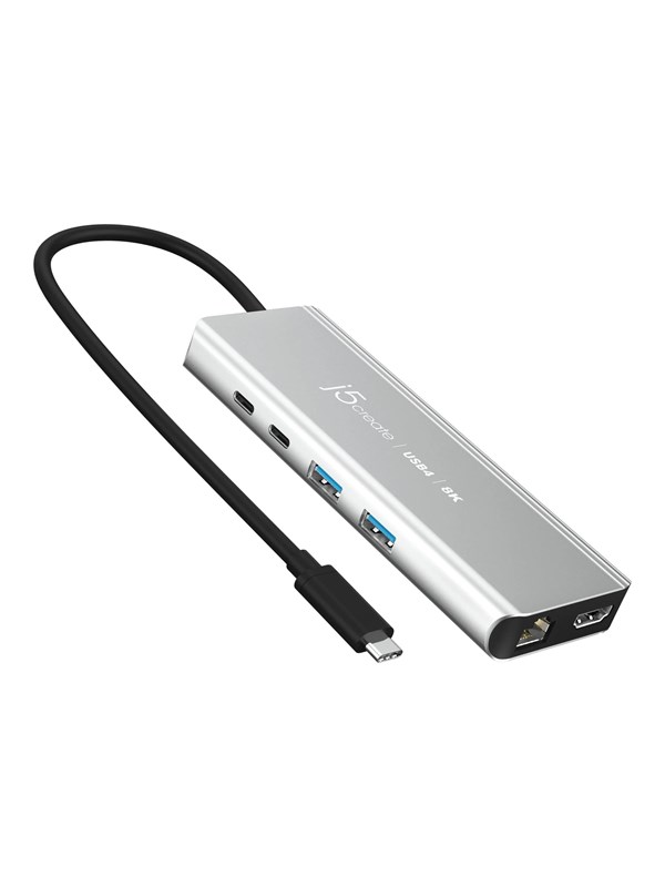 j5create JCD403 - Docking station - USB-C / USB4 / Thunderbolt 3 / Thunderbolt 4 - HDMI - GigE 2.5 GigE