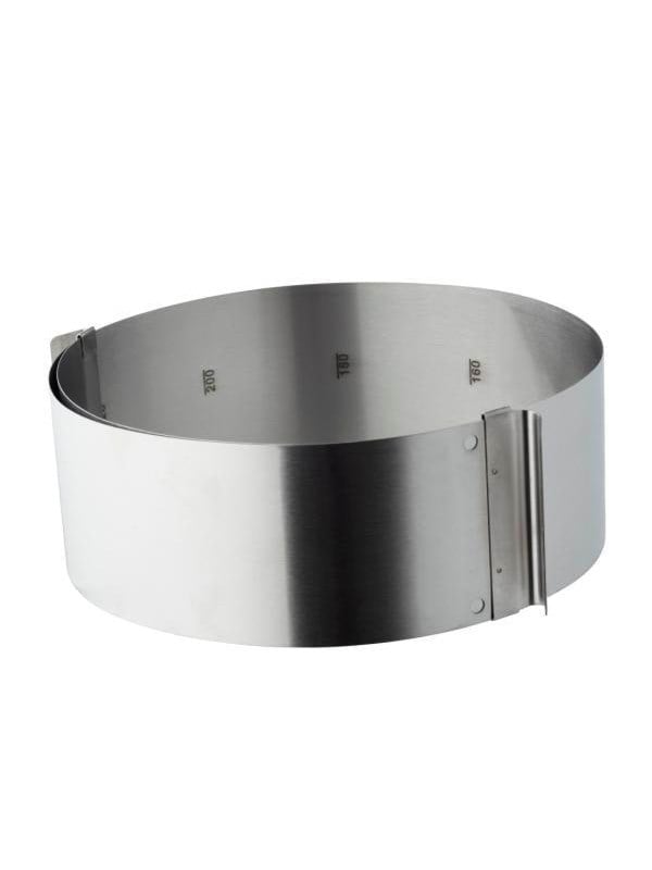 Funktion Verstelbare Taartring 8 cm 18/0 ss