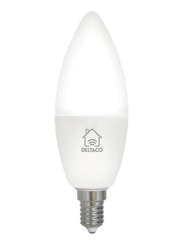 Deltaco SMART HOME LED light E14 WiFI 4.5W 2700K-6500K dimmable