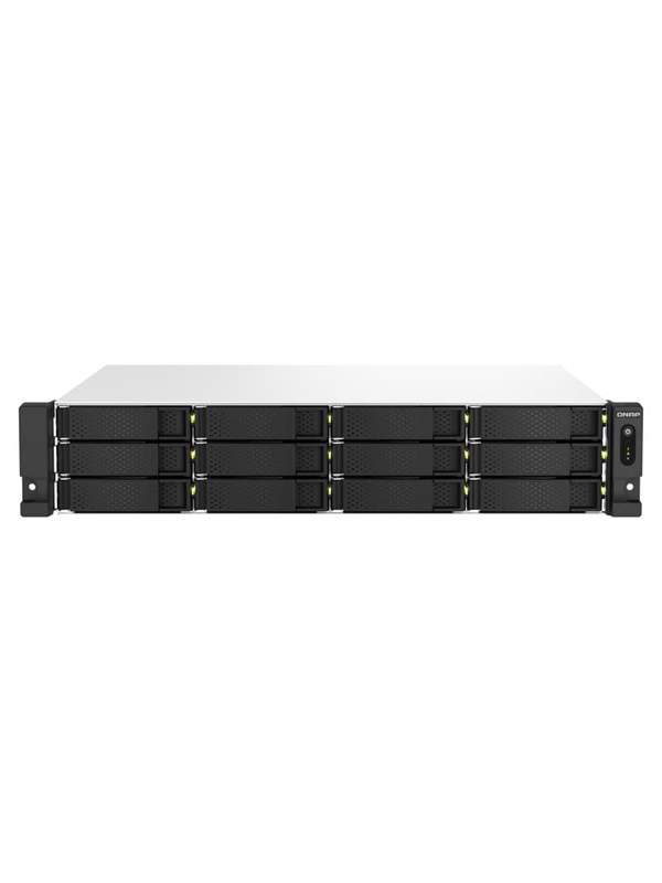 QNAP TS-1264U-RP NAS Rack (2U) Ethernet LAN Aluminium, Zwart