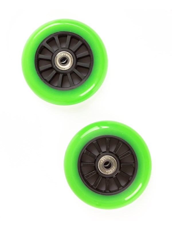 My Hood Set of Wheels 100 mm - Black/Lime