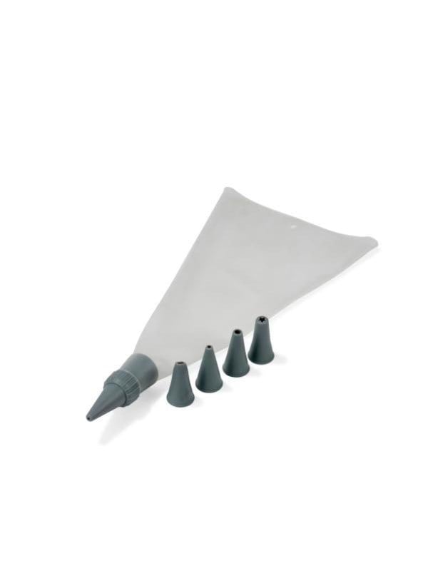 Funktion Piping bag 5 nozzles grey