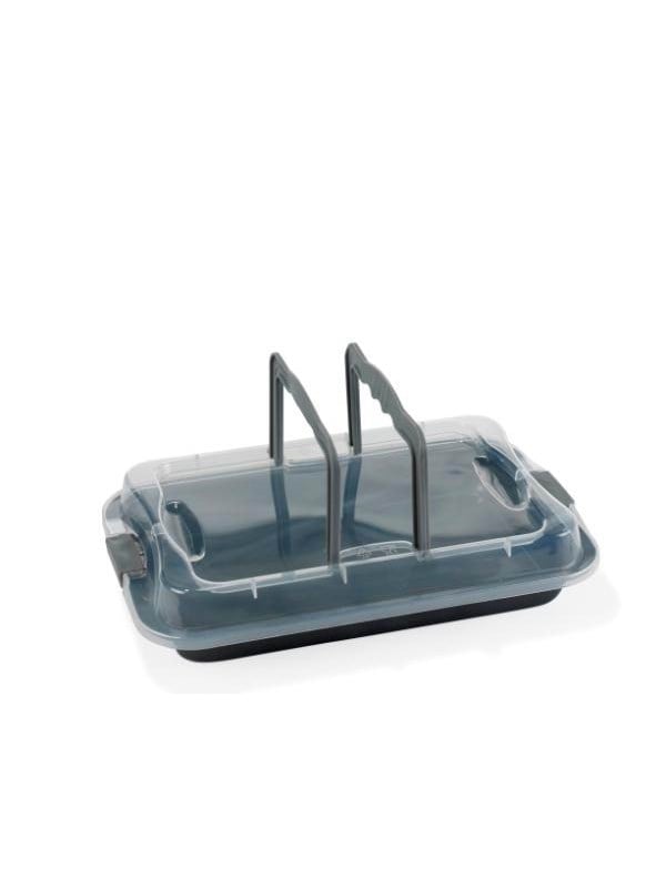 Funktion Bakplaat Baking pan with lid 36.0x23 cm grey