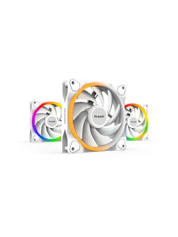 be quiet! LIGHT WINGS 140mm PWM - triple pack - Case ventilator - 140mm - Wit met RGB-licht - 23 dBA