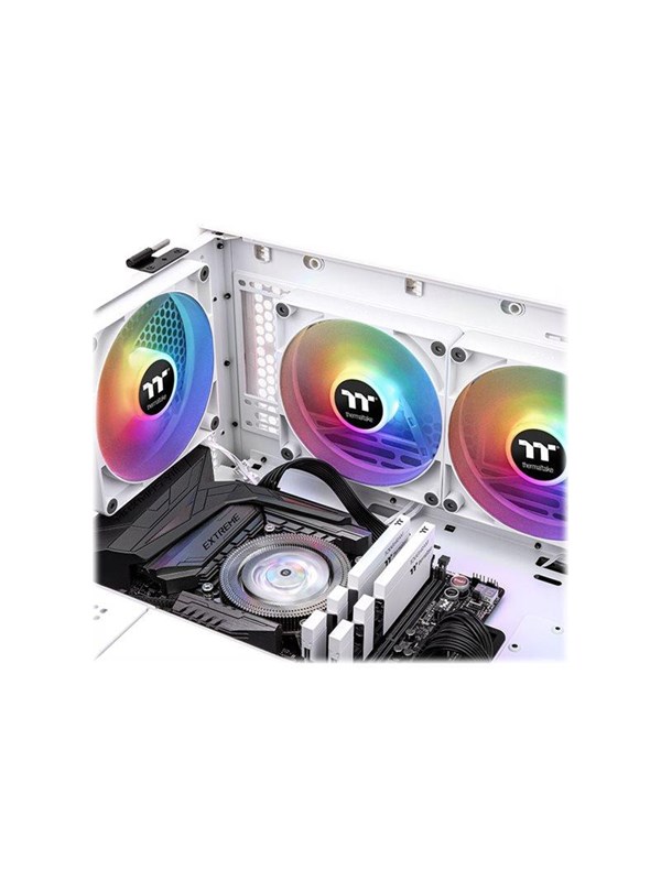 Thermaltake CT140 ARGB Sync - Ventilator Koeler voor PC - 2x140mm - Stil - PWM 500-1500 RPM - Wit