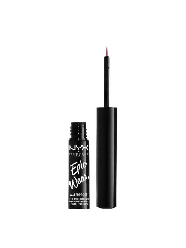 Nyx Professionnal Makeup Epic Wear Liquid Liner - Fuschia - Waterdicht oogpotlood - Metallic Donkerroos
