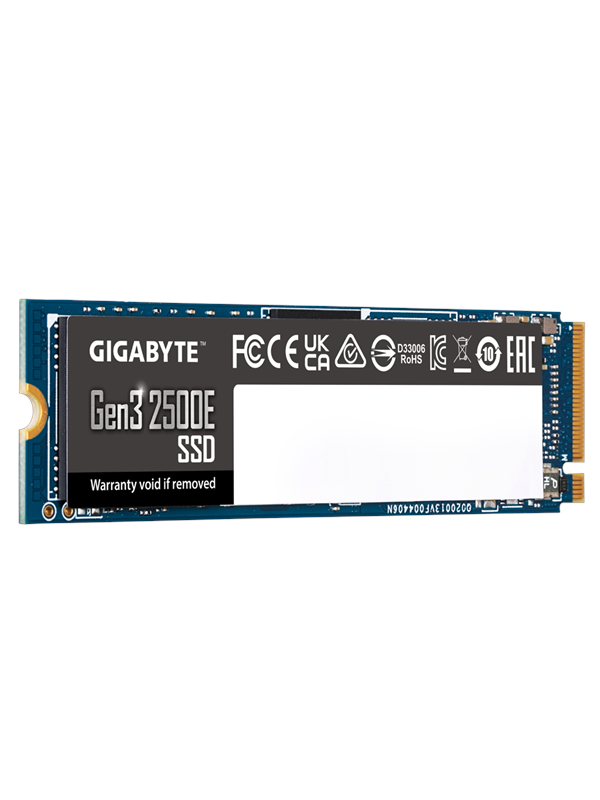 GIGABYTE Gen3 2500E SSD - 500GB - PCIe 3.0 - M.2 2280