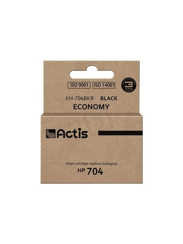 Actis standard KH-704BKR - black - remanufactured - ink cartridge (alternative for: HP 704 HP CN692AE)
