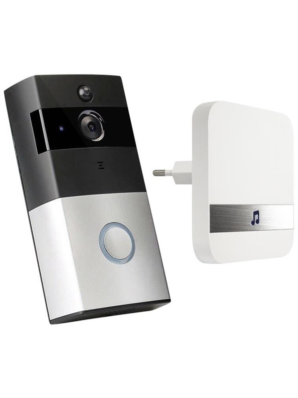 HOME It® Video Deurbel met WiFi & App - 720p HD Camera - Bewegingsdetectie - 2-Weg Audio - Nachtzicht - IP33