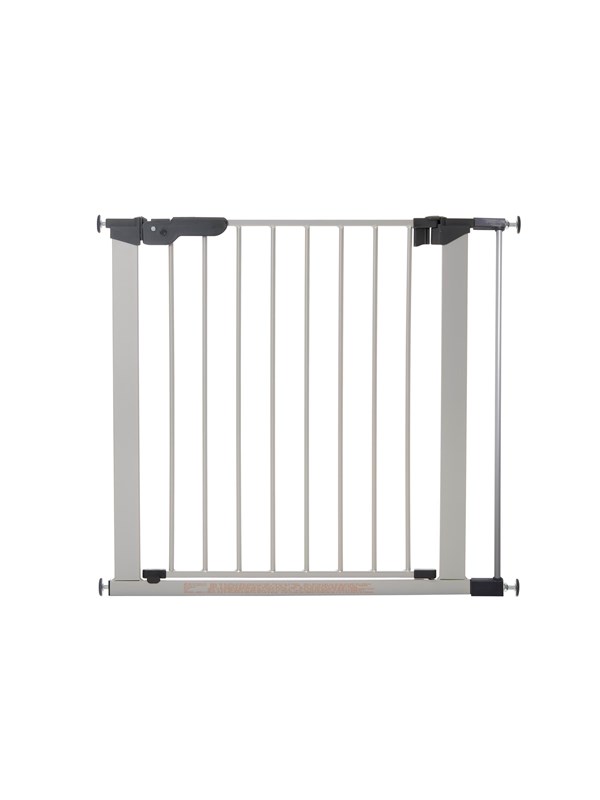 BabyDan Premier Safety Gate with 1 Extension Silver 79.5-86.5 cm