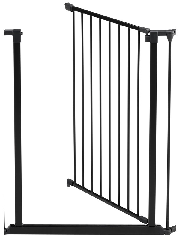 BabyDan Scandinavian Pet Design Extra hoge hondenhek sectie met deurtje zwart