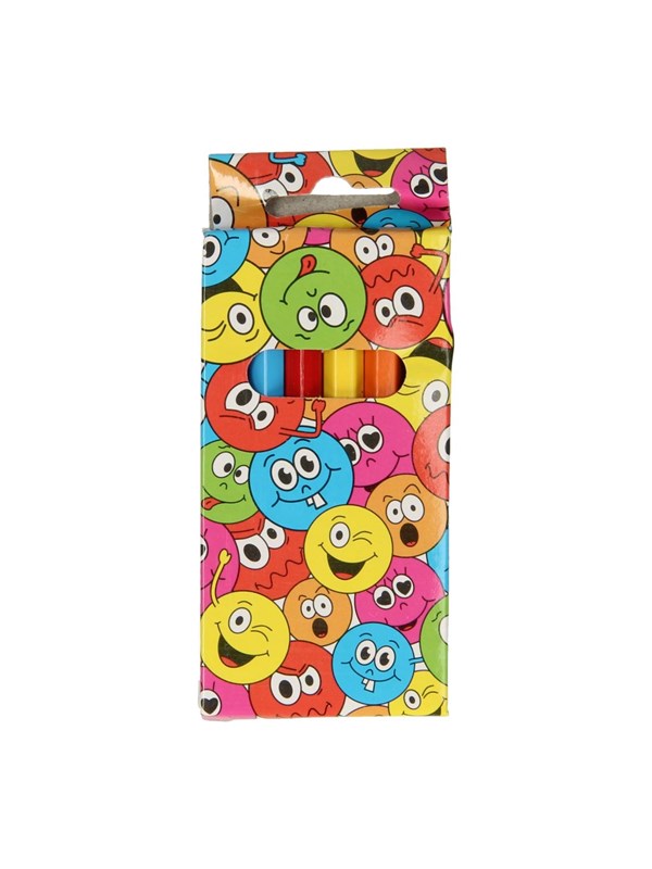 Duckiez Kleurpotloodjes Lachgezicht 6st. - 1 stuk