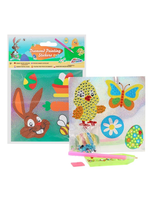 Kinder Diamond paintingsetje Paas stickers