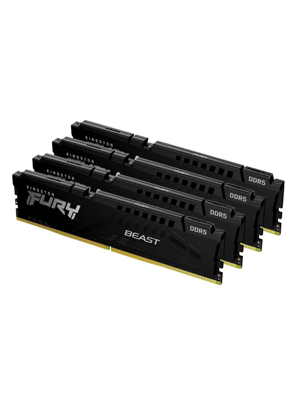 Kingston FURY Beast DDR5-5600 - 64GB - CL40 - Quad Channel (4 pcs) - Intel XMP - Zwart