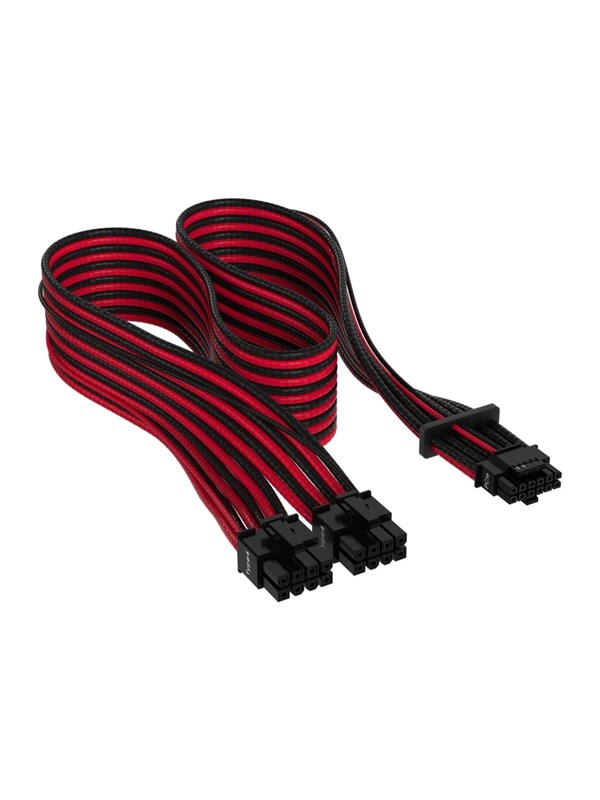 Corsair Premium individually sleeved 12VHPWR - Zwart / Rood