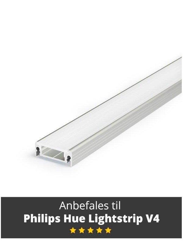 Light Solutions Aluminium list - Model S for Philips Hue og WiZ - 1 metre