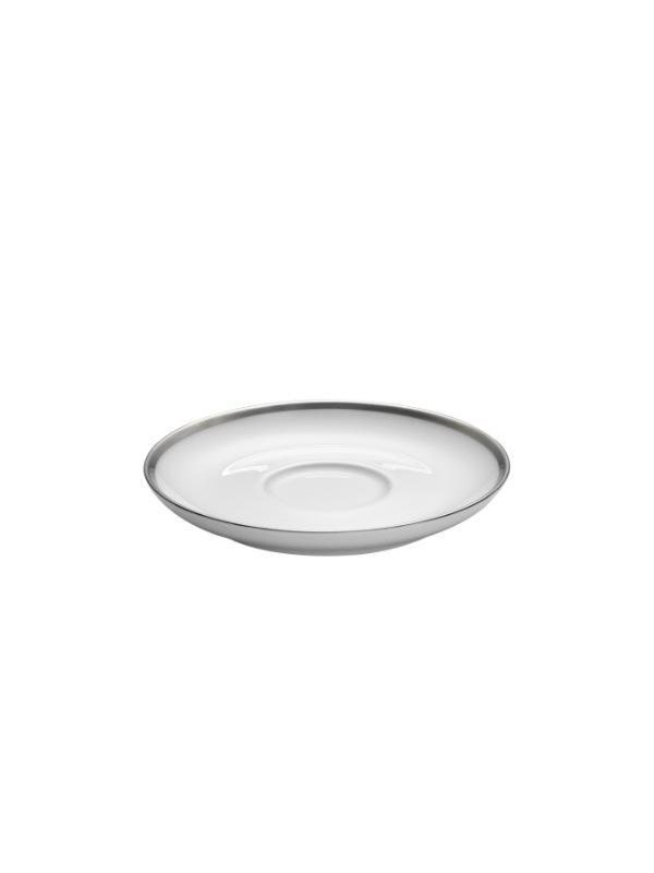 Pillivuyt Saucer cecil Bistro 18 cl 14 cm White/Silver
