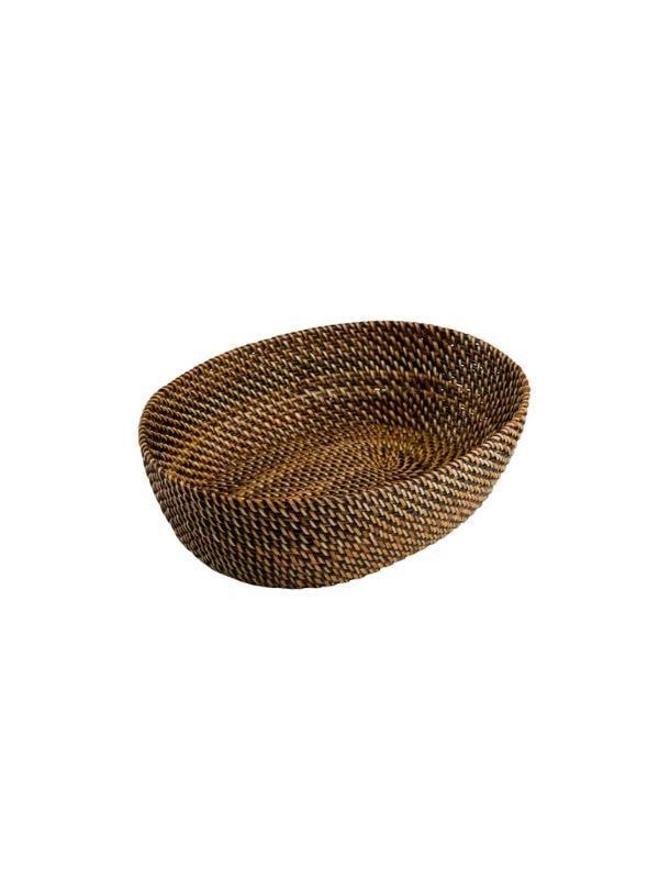 Pillivuyt Bread basket oval 24.5 x 18 cm Light/Dark brown Nito wicker
