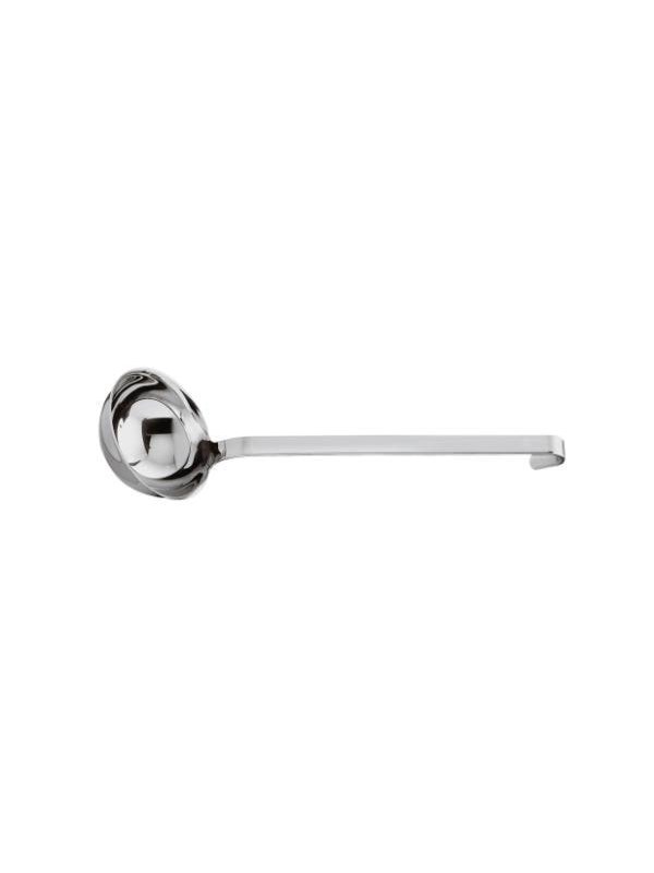 Rösle Rundgriff opscheplepel met haak - RVS - 6 cm - Zilver