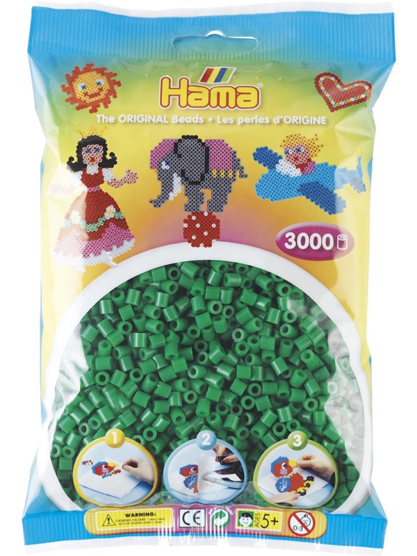 Hama Beads - Forest Green 3000 pcs