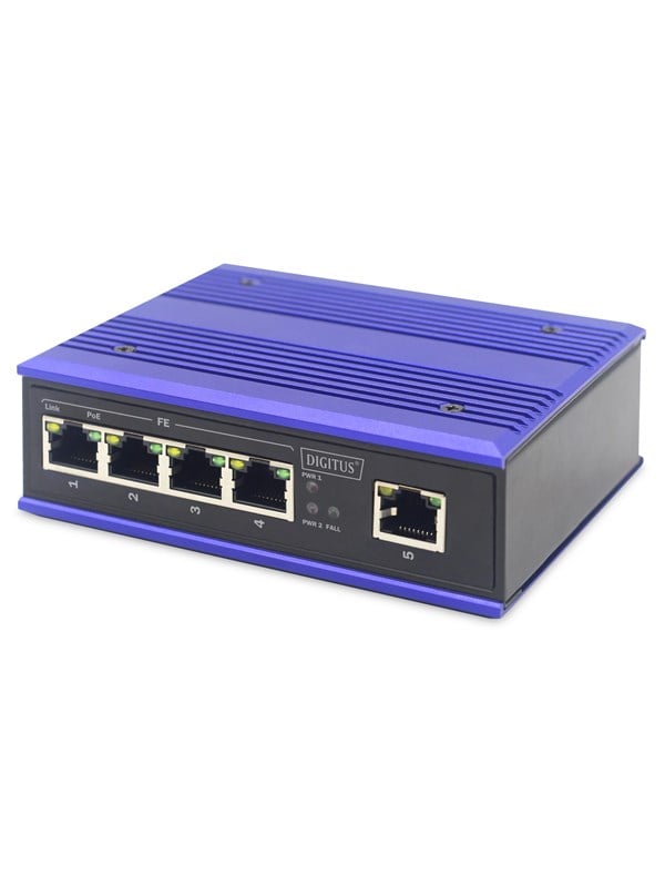 DIGITUS 4-port Fast Ethernet PoE