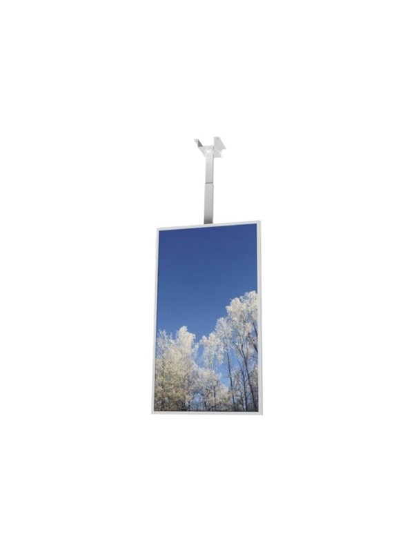 HI-ND Ceiling Casing 49" mounting component - for digital signage LCD panel - white RAL 9003 - Max - recommended for 49"
