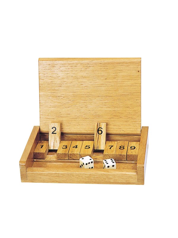 GOKI Dobbelspel - Shut The Box - 13,5X9X2,5Cm - Geschikt Voor Op Reis - 6 Jaar