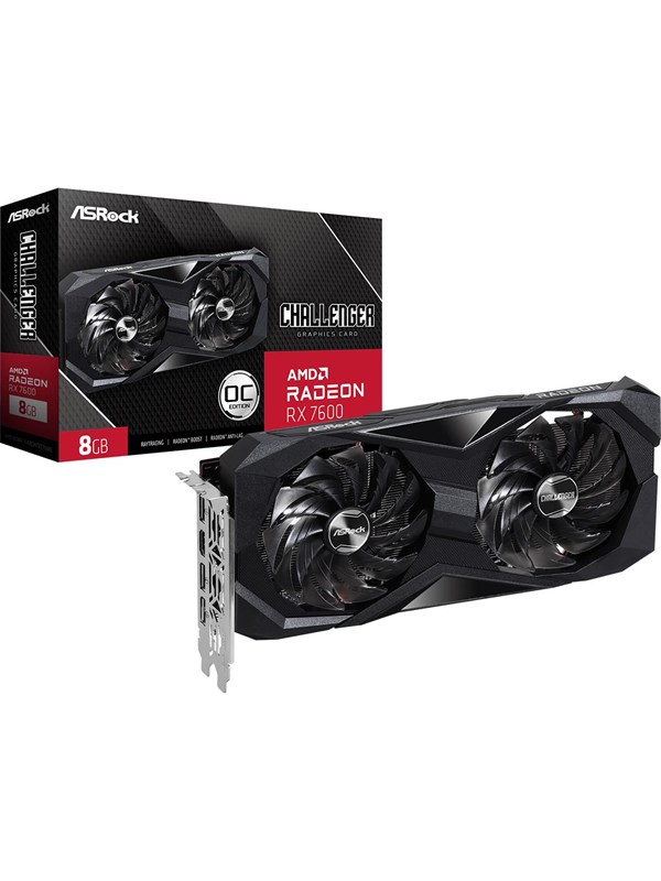 ASRock Radeon RX 7600 Challenger OC - 8GB GDDR6 RAM - Grafische kaarten